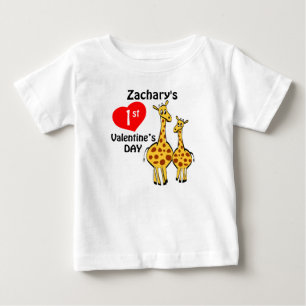 T-shirt Pour Bébé Ma première Saint Valentin