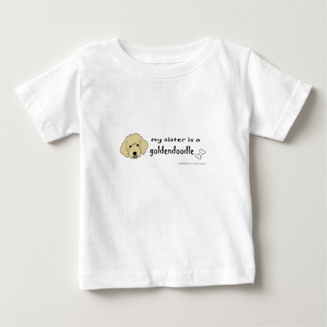 T-shirt Pour Bébé ma soeur est un doré (Devant)