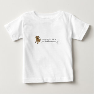 T-shirt Pour Bébé ma soeur est un pit bull
