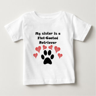 T-shirt Pour Bébé Ma Soeur Est Un Retriqueur Plat