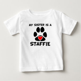 T-shirt Pour Bébé Ma Soeur Est Un Staffé