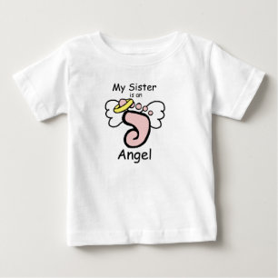 T-shirt Pour Bébé Ma soeur est une chemise d'enfant ange