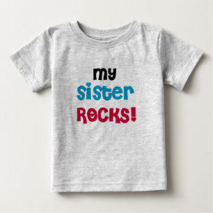 T-shirt Pour Bébé Ma soeur Rocks