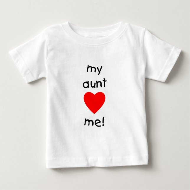 T-shirt Pour Bébé Ma tante Loves Me (Devant)
