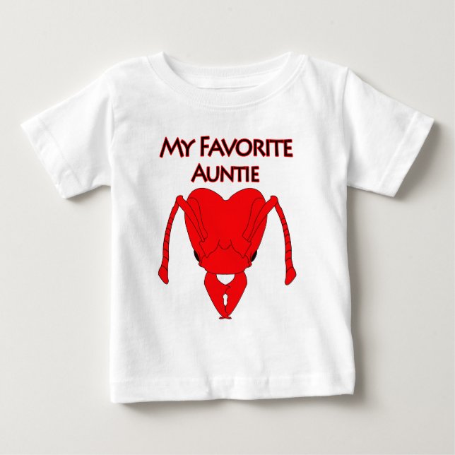 T-shirt Pour Bébé Ma tante préférée (Devant)