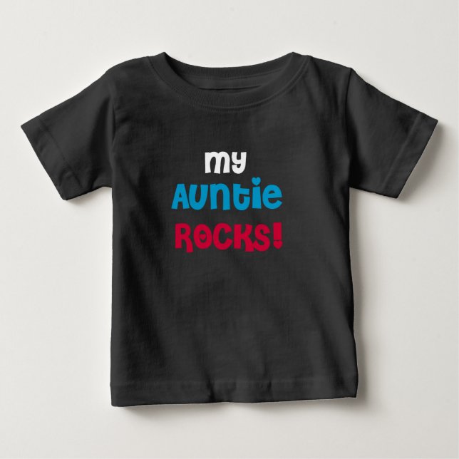 T-shirt Pour Bébé Ma tante Rocks (Devant)