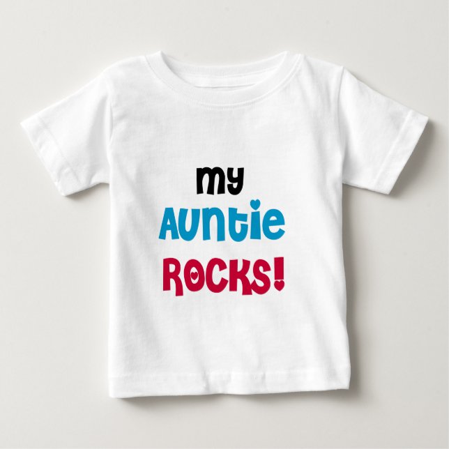 T-shirt Pour Bébé Ma tante Rocks (Devant)