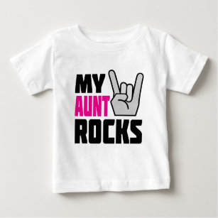 T-shirt Pour Bébé Ma tante Rocks