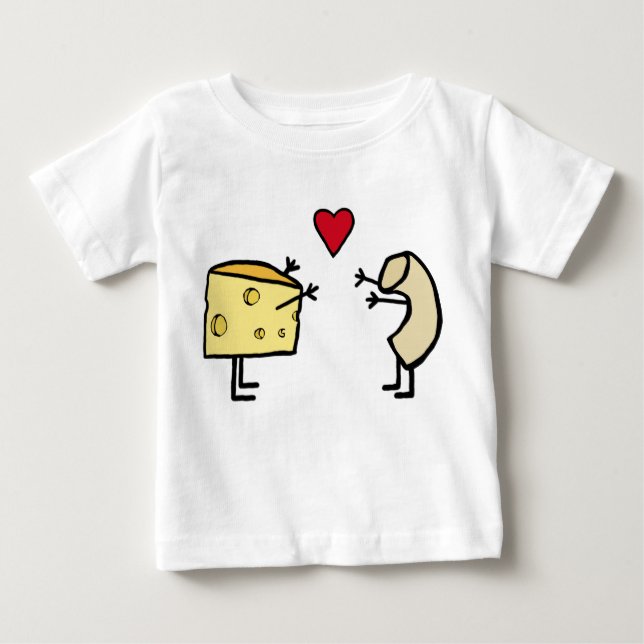T-shirt Pour Bébé Macaroni et fromage bébé (Devant)