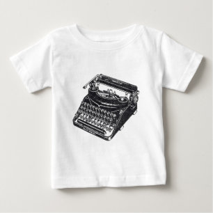 T-shirt Pour Bébé Machine à écrire de luxe sans bruit