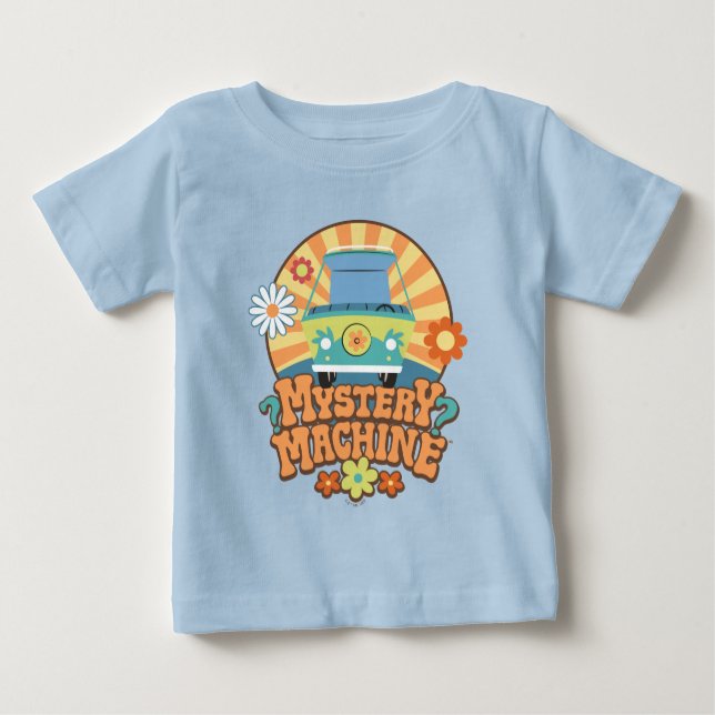T-shirt Pour Bébé Machine de mystère Van Floral Graphisme (Devant)