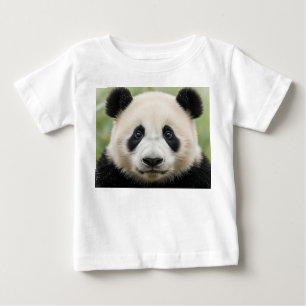 T-shirt Pour Bébé Macro gros plan sur le visage d'un bébé panda