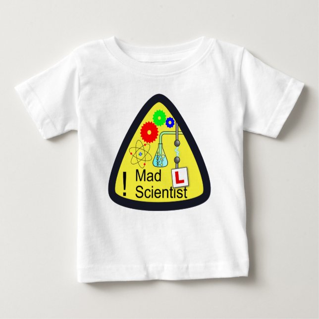 T-shirt Pour Bébé Mad Scientifique Apprenti (Devant)