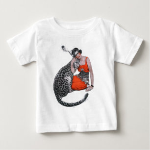 T-shirt Pour Bébé Madame et léopard