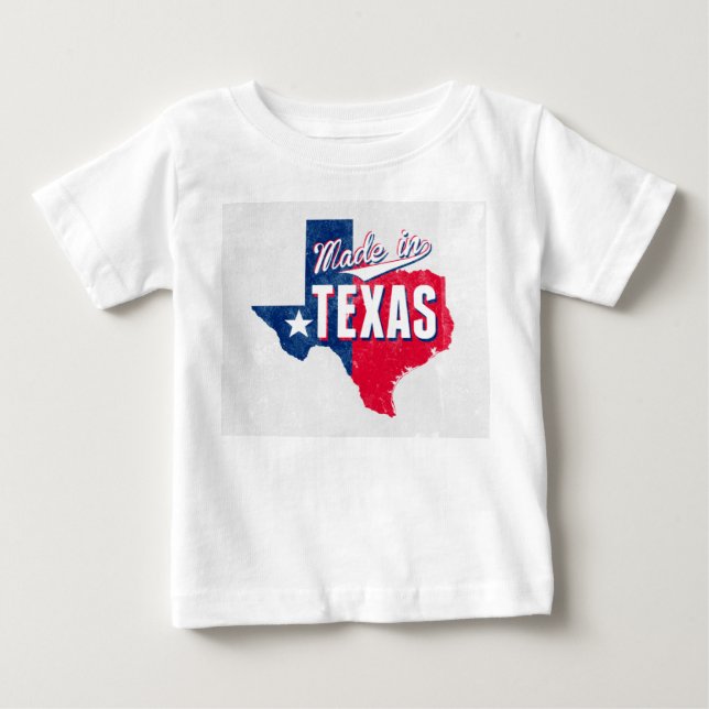 T-shirt Pour Bébé "Made In Texas" (Devant)