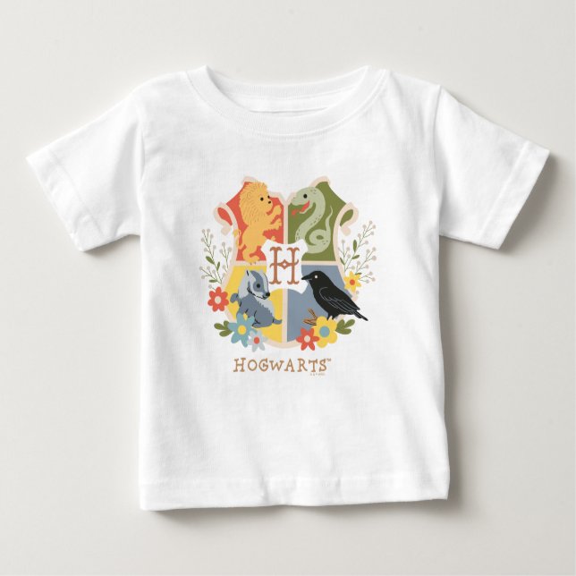 T-shirt Pour Bébé Magical Blooms HOGWARTS™ Crest (Devant)