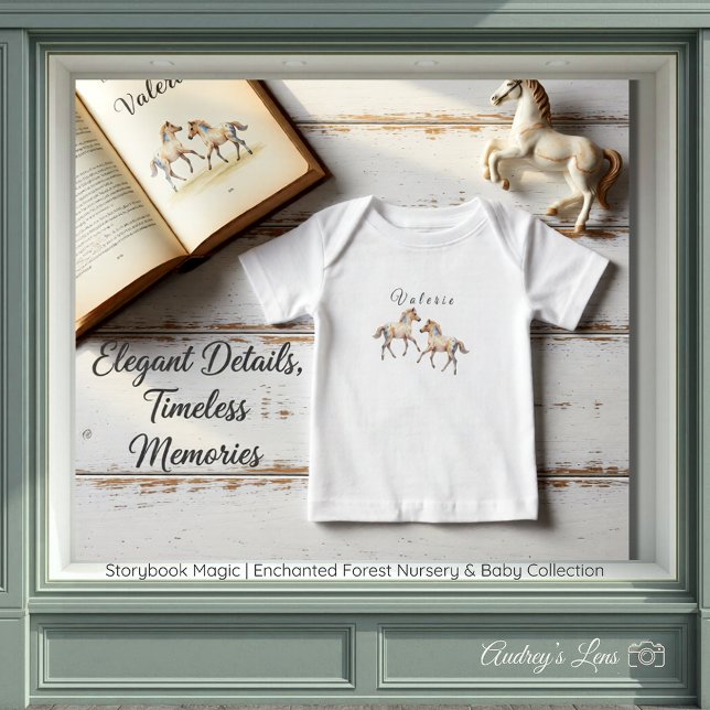 T-shirt Pour Bébé Magie de Contes de Fées Forêt Enchantée (Storybook Magic Enchanted Forest Baby T-Shirt)