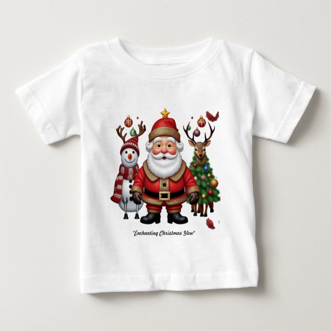 T-shirt Pour Bébé "Magie de Noël" (Devant)