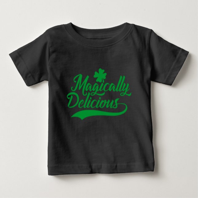 T-shirt Pour Bébé Magiquement délicieux St. Patrick's Day (Devant)