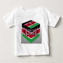 Magnifique Cube du Drapeau Kenyan avec Message