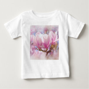 T-shirt Pour Bébé Magnolia rose-pourpre en floraison - Fleur de prin