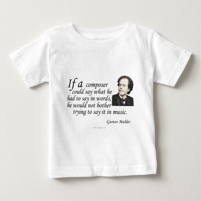 T-shirt Pour Bébé Mahler sur la composition (Devant)