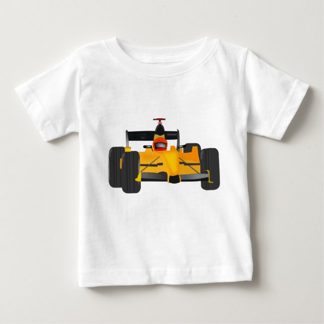 T-shirt Pour Bébé Maillot de bébé avec voiture de course grphic deva (Devant)