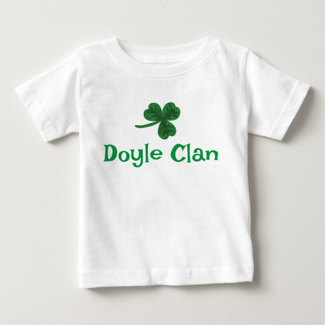 T-shirt Pour Bébé maillot Doyle Clan Shamrock (Devant)