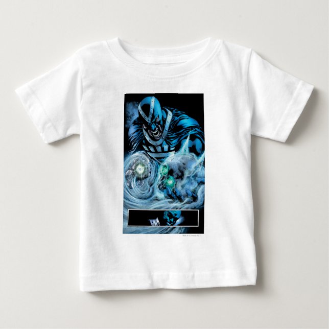 T-shirt Pour Bébé Main noire avec panneau de crâne (Devant)