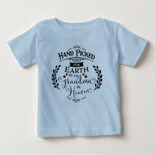 T-shirt Pour Bébé Main sélectionnée par ma grand-maman dans le