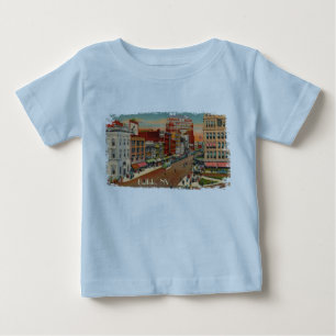 T-shirt Pour Bébé Main Street - Buffalo, NY VintageBaby Shirt