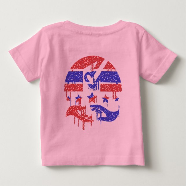 T-shirt Pour Bébé Mains de l'unité (Dos)