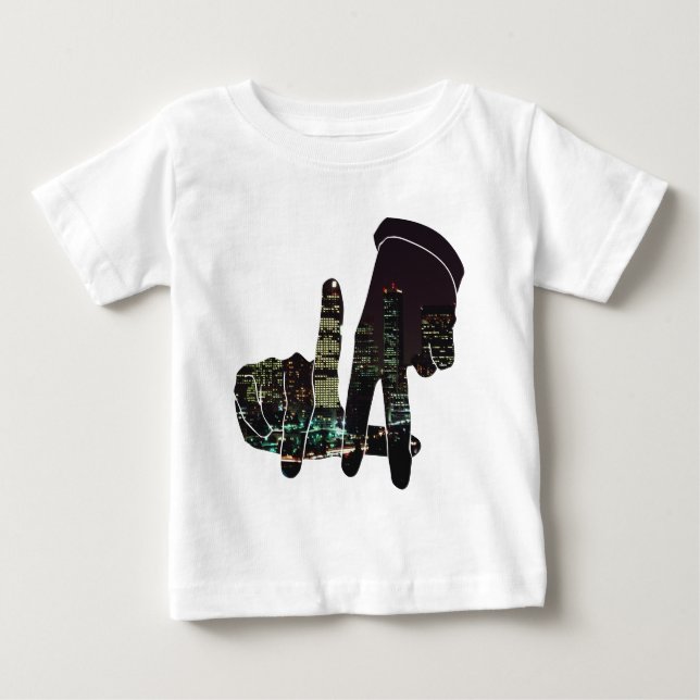 T-shirt Pour Bébé Mains d'horizon de LA (Devant)