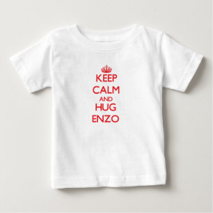 T-shirt Pour Bébé Maintenez calme et ÉTREINTE Enzo