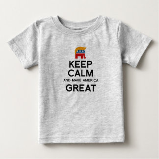 T-shirt Pour Bébé Maintenez calme et rendez l'Amérique grande