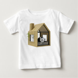 T-shirt Pour Bébé Maison miniature moderne en bambou et verre