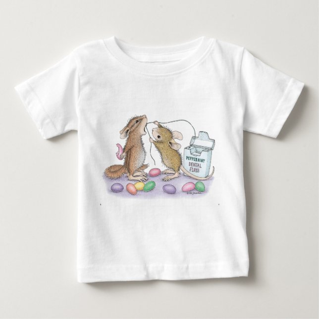 T-shirt Pour Bébé Maison-Souris Designs® - habillement (Devant)