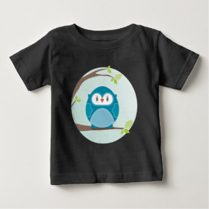 T-shirt Pour Bébé MAISON SWEET HOME :: Chouette dans un arbre 5