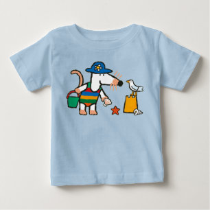 T-shirt Pour Bébé Maisy à la plage