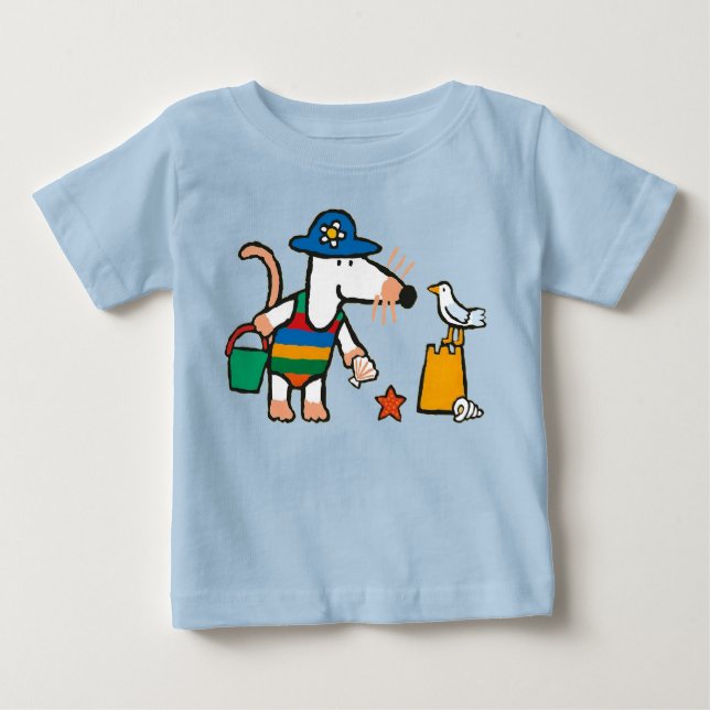 T-shirt Pour Bébé Maisy à la plage (Devant)
