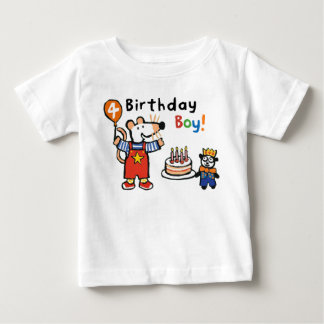 T-shirt Pour Bébé Maisy Birthday Boy, 4 Ans
