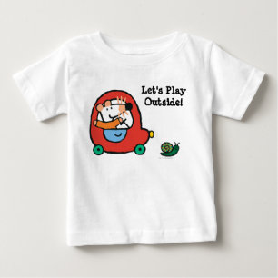 T-shirt Pour Bébé Maisy conduit une voiture rouge mignonne