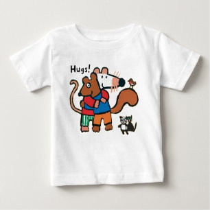 T-shirt Pour Bébé Maisy donne à Cyril un Hug
