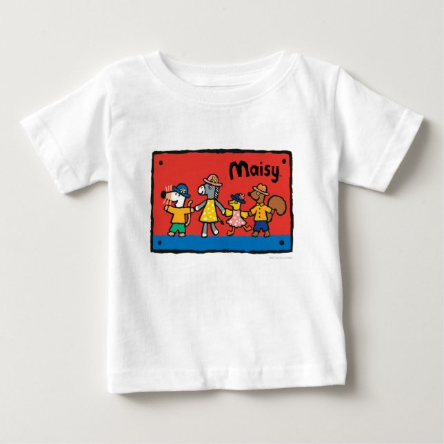 T-shirt Pour Bébé Maisy et les meilleurs amis tiennent les mains (Devant)