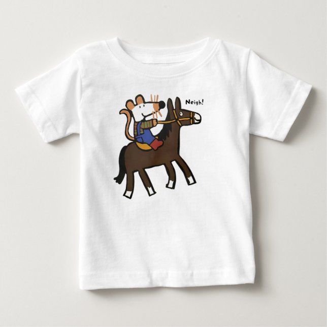 T-shirt Pour Bébé Maisy monte à cheval (Devant)