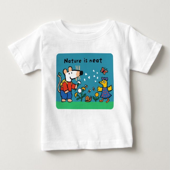T-shirt Pour Bébé Maisy Nature est belle (Devant)