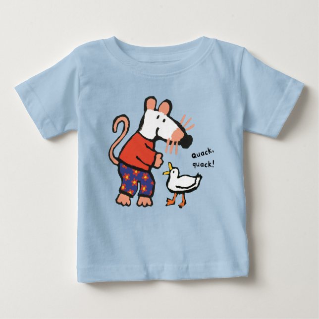 T-shirt Pour Bébé Maisy Nourrit Duck Quack (Devant)