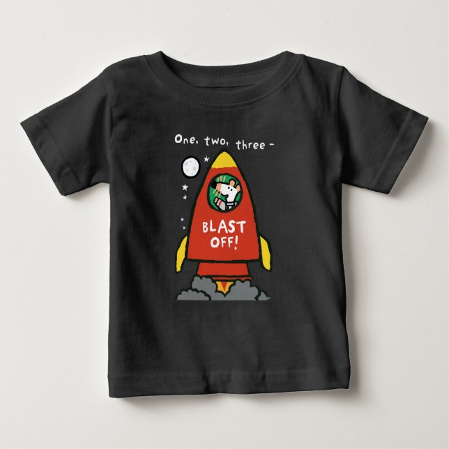 T-shirt Pour Bébé Maisy va à l'espace (Devant)