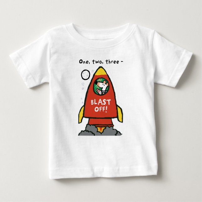 T-shirt Pour Bébé Maisy va à l'espace (Devant)