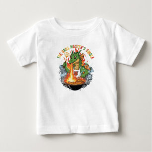 T-shirt Pour Bébé Maître de grill du dragon drôle Barbecue et grilli
